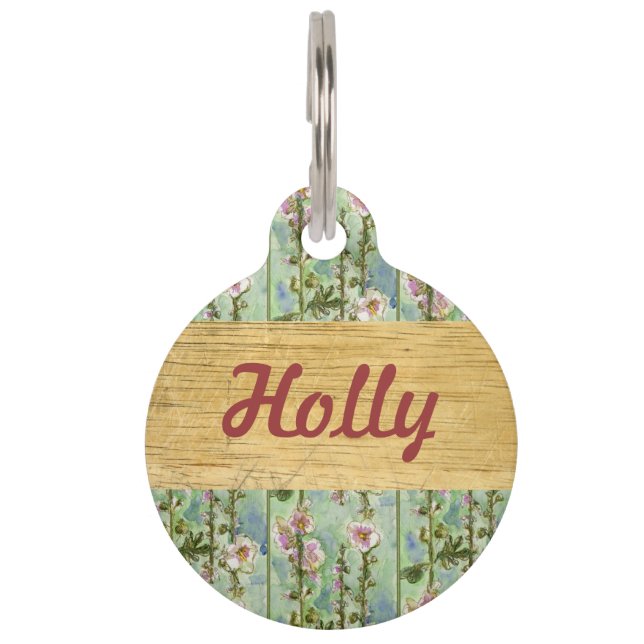 Gentle Mallow und Haustiere Name / Adresse Haustiermarke (Vorderseite)