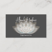 Gentle Mandala Lotus Blume Business Card Visitenkarte (Vorderseite)