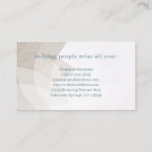 Gentle Mandala Lotus Blume Business Card Visitenkarte (Rückseite)