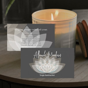 Gentle Mandala Lotus Blume Business Card Visitenkarte