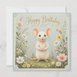 Gentle Maus Garten Geburtstag Karte