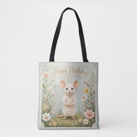 Gentle Mouse Garden Geburtstag Tasche (Vorderseite)