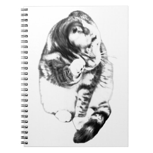 Gentle Notes Neben einer Katze Notizblock (Vorderseite)