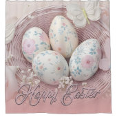 Gentle Oaster Joy with Floral Motif Duschvorhang (Vorderseite)