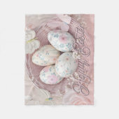 Gentle Oaster Joy with Floral Motif Fleecedecke (Vorderseite)