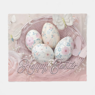 Gentle Oaster Joy with Floral Motif Fleecedecke
