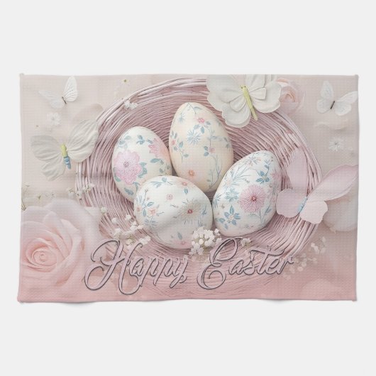 Gentle Oaster Joy with Floral Motif Geschirrtuch (Horizontal)