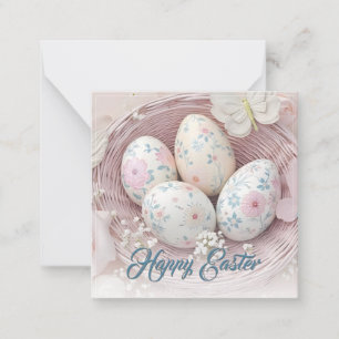 Gentle Oaster Joy with Floral Motif Mitteilungskarte