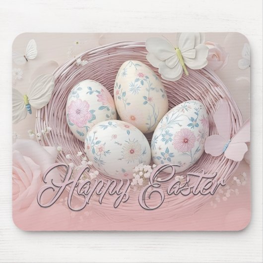 Gentle Oaster Joy with Floral Motif Mousepad (Vorne)