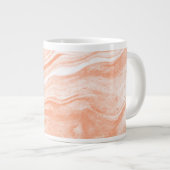 Gentle Orange Marble Stone Jumbo-Tasse (Vorderseite Rechts)