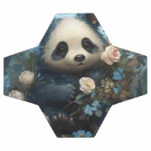 Gentle Panda Bear zwischen Dschungel-Rose Fußball (Flach)