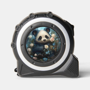 Gentle Panda Bear zwischen Dschungel-Rose Maßband