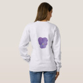 Gentle Pansy Long Sleeve Sweatshirt (Schwarz voll)