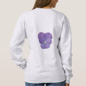 Gentle Pansy Long Sleeve Sweatshirt (Rückseite)