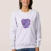 Gentle Pansy Long Sleeve Sweatshirt (Vorderseite)