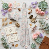 Gentle Pastel Blume Pattern Krawatte