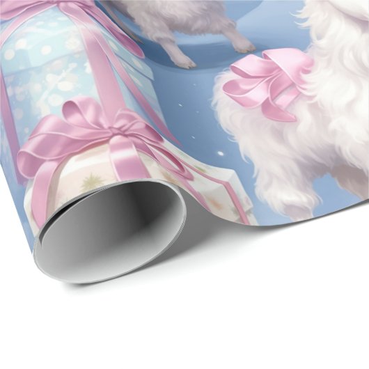 Gentle Pastel Lambs und Geschenke Geschenkpapier (Rolleneckpunkt)