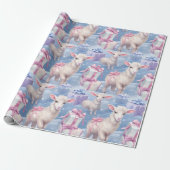 Gentle Pastel Lambs und Geschenke Geschenkpapier (Ungerollt)