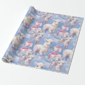 Gentle Pastel Lambs und Geschenke Geschenkpapier (Ungerollt)