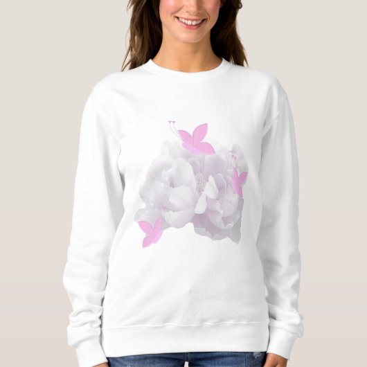 Gentle Peonies and Butterfells Sweat Shirt (Vorderseite)