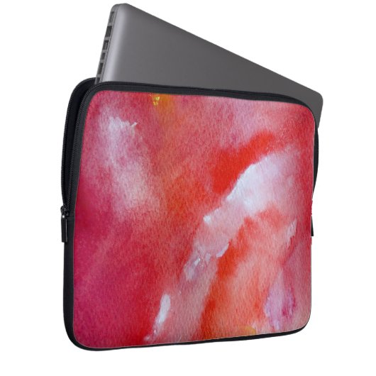 Gentle Pink Overflow Neopren Laptop-Sieb 13" Laptopschutzhülle (Vorne Rechts)