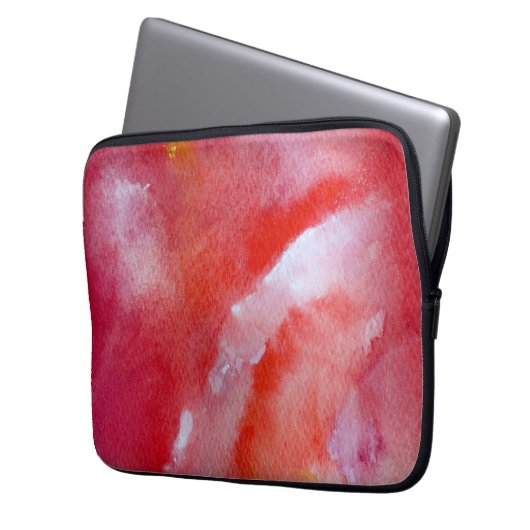 Gentle Pink Overflow Neopren Laptop-Sieb 13" Laptopschutzhülle (Vorderseite Links)