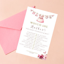 Gentle Pink Watercolor Game Set Babydusche