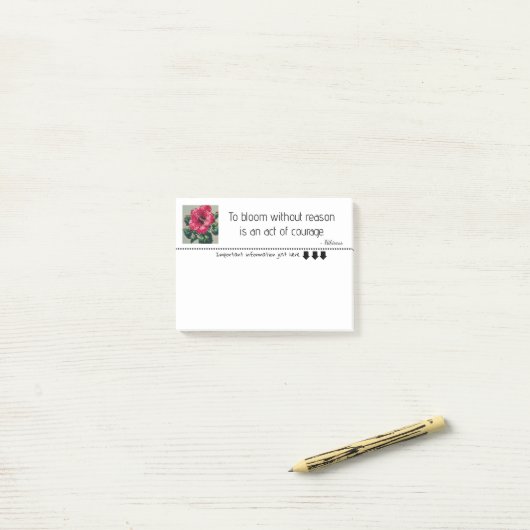 Gentle Pixel Bloom painting art  Post-it Klebezettel (Auf Schreibtisch)