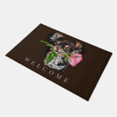 Gentle Puppy Doormat Willkommen Fußmatte (Schrägansicht)