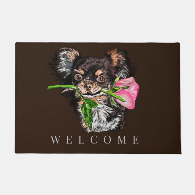 Gentle Puppy Doormat Willkommen Fußmatte (Vorderseite)