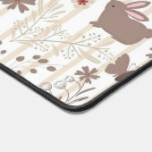 Gentle Rabbit Prince with Botanicals Schreibtischunterlage (Ecke)