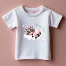 Gentle Raccoon Animal Girl Baby Dusche