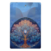 Gentle Radiance | Tree of Life B&B Mini Klemmbrett (Rückseite)