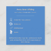 Gentle Radiance | Tree of Life B&B Quadratische Visitenkarte (Rückseite)