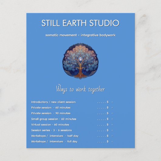 Gentle Radiance | Tree of Life Flyer (Vorne)