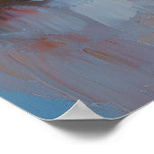 Gentle Ragdoll Cat – Soft Pastel Art Print Poster (Ecke)