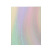 Gentle Rainbow Waves Abstrakt Notizblock (Rotiert)