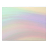 Gentle Rainbow Waves Abstrakt Notizblock (Vorderseite)