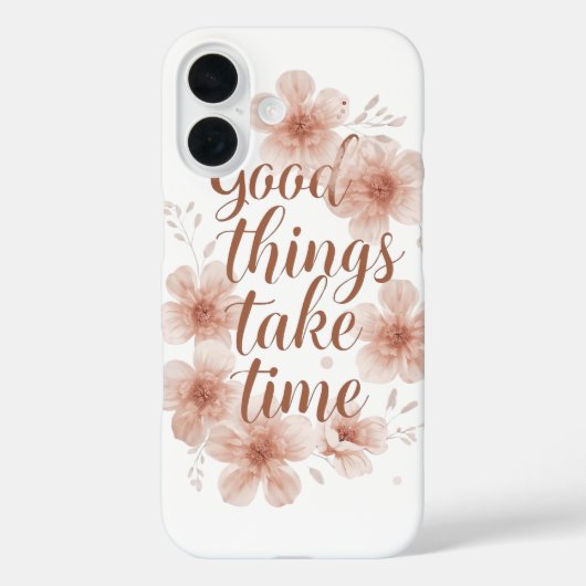 Gentle Reminder with Soft Florals Case-Mate iPhone Hülle (Rückseite)