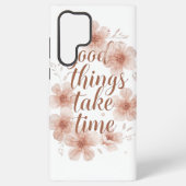 Gentle Reminder with Soft Florals Samsung Galaxy Hülle (Rückseite)