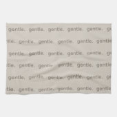 Gentle Repeated Word Pattern Cozy, Calm & Soft  Geschirrtuch (Horizontal)