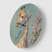 Gentle Riant Personalisiert Große Wanduhr (Winkel)