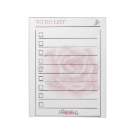 Gentle Rose, um Planerseite aufzulisten Notizblock