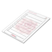 Gentle Rose, um Planerseite aufzulisten Notizblock (angewinkelt)