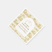 Gentle Safari Animals  Baby Shower Serviette (Ecke)