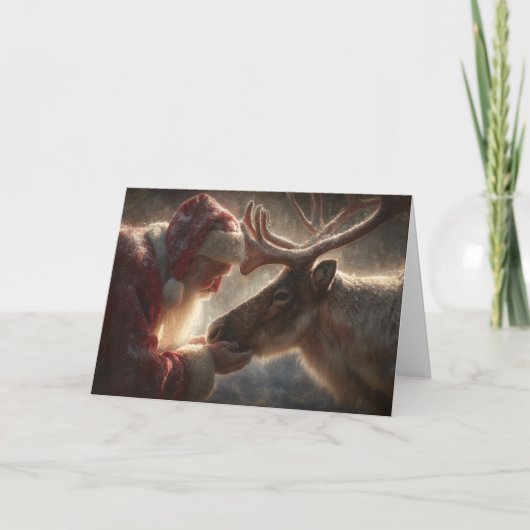 Gentle Santa Feiertagskarte (Vorderseite)