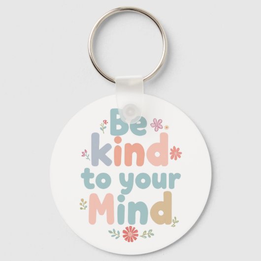 Gentle Self Care and Positive Reminder Schlüsselanhänger (Rückseite)