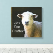 Gentle Sheep Leinwanddruck (Insitu (Holzboden))