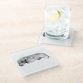 Gentle Sip, Tiny Spark Glasuntersetzer (Schrägansicht)