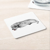 Gentle Sip, Tiny Spark Rechteckiger Pappuntersetzer (angewinkelt)